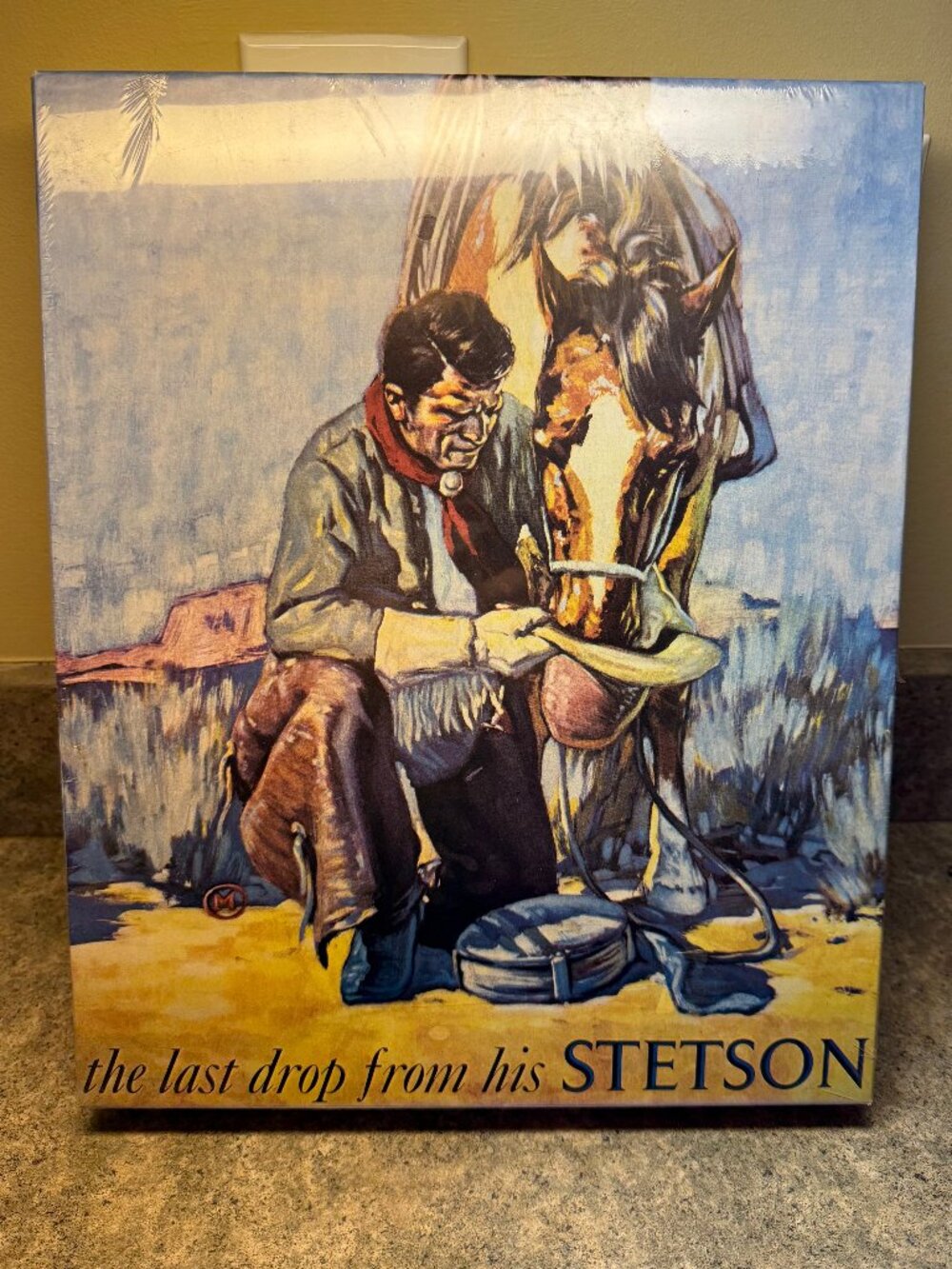 New Sealed Stetson Cowboy & Horse Puzzle 13 x 20